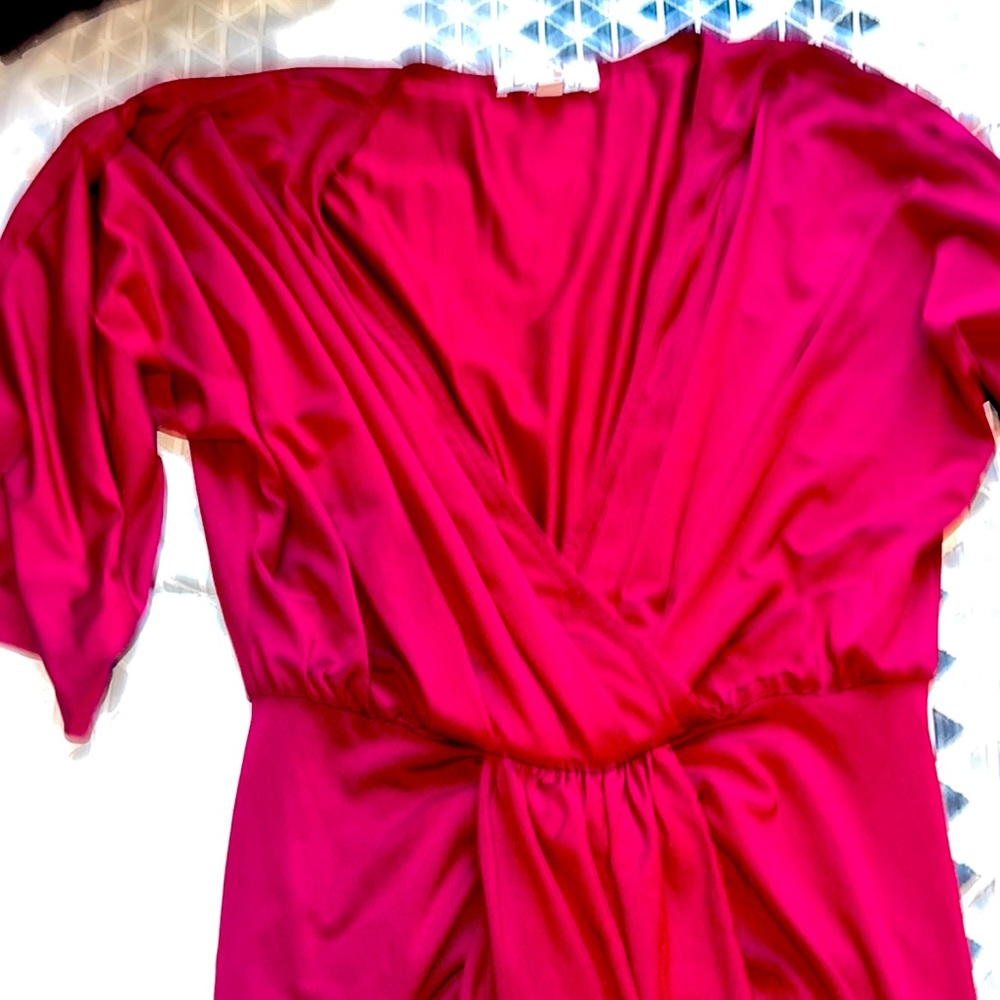 Burgundy dress